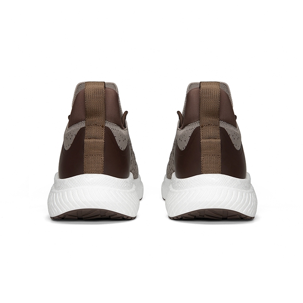 [VitalLife] Men's Knitted Slip-On Casual Sneakers - BROWN - 1